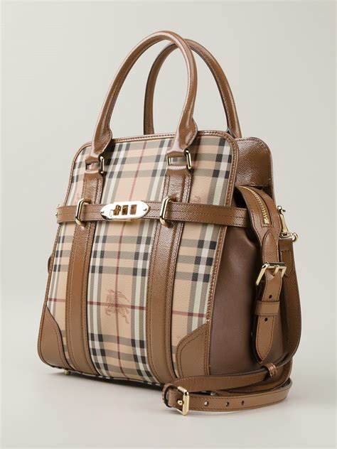 burberry brit check handbag|burberry check and leather bag.